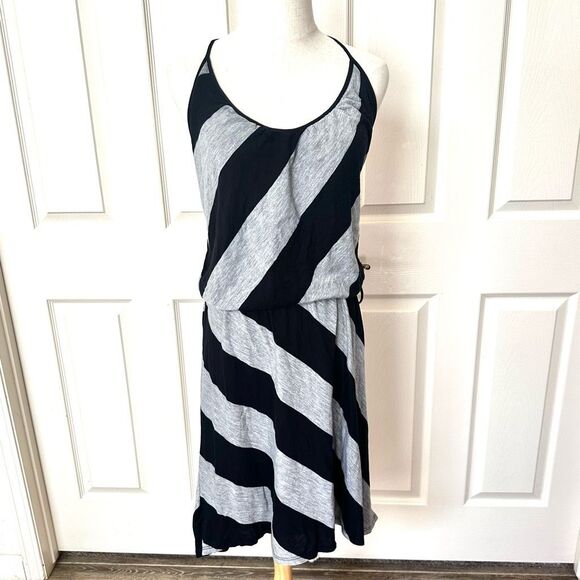 Splendid grey and black spaghetti strap blouson dress - Picture 9 of 9